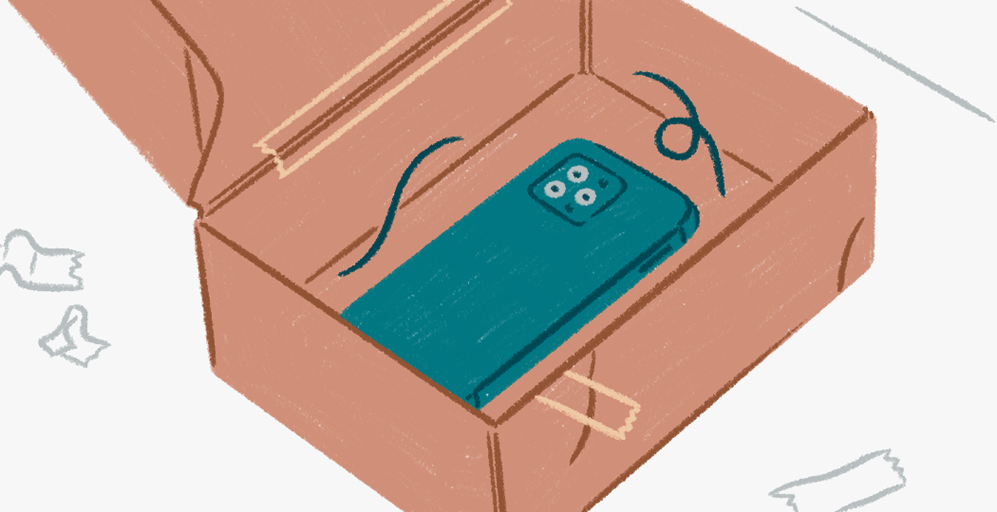 Illustration qui montre des exemples de colis mal emballés contenant des appareils électroniques ou électroménagers. Ces articles ne doivent pas être envoyés dans des boîtes ou des sacs sans rembourrage ni laissés sans être calés à l'intérieur du colis (pour éviter qu'ils ne bougent).